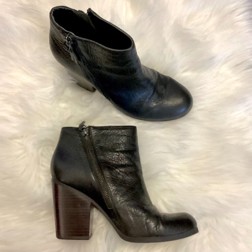 Reaction Kenneth Cole 'Might Free Me' Ankle Boots Women's 8M  Black Leather